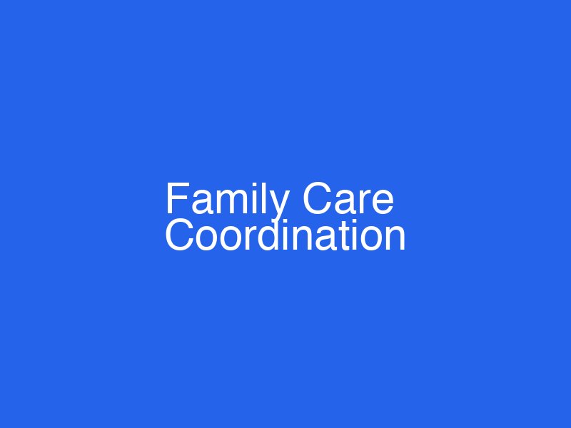 Care coordinator meeting with family